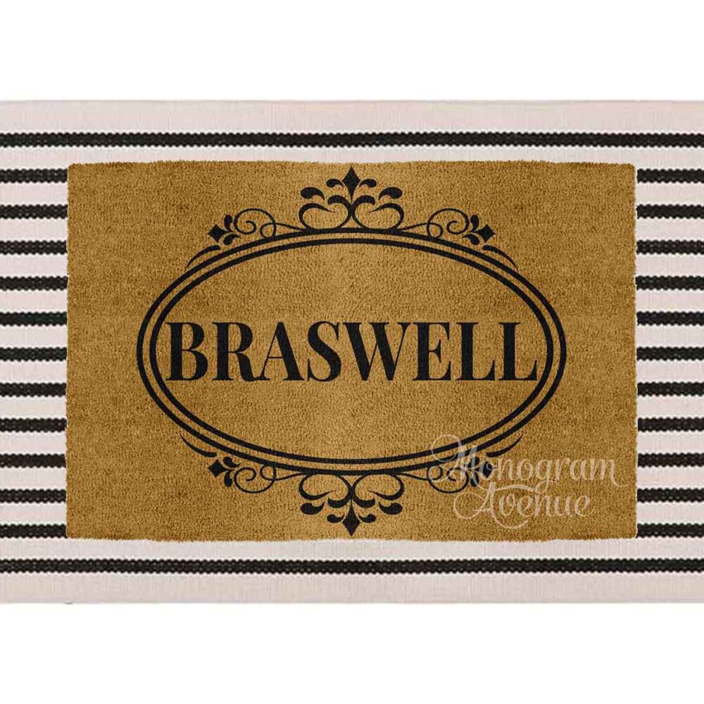 Personalized-Printed-Coir-Doormat-Monogram-Avenue-Southaven-Mississip[i