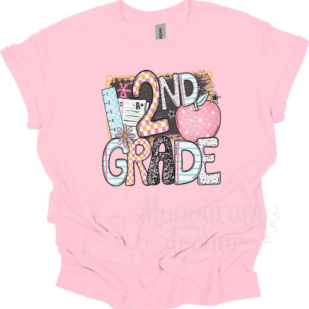 Apple Grade Level Tee | Kids Back to School Grade Level T-Shirt