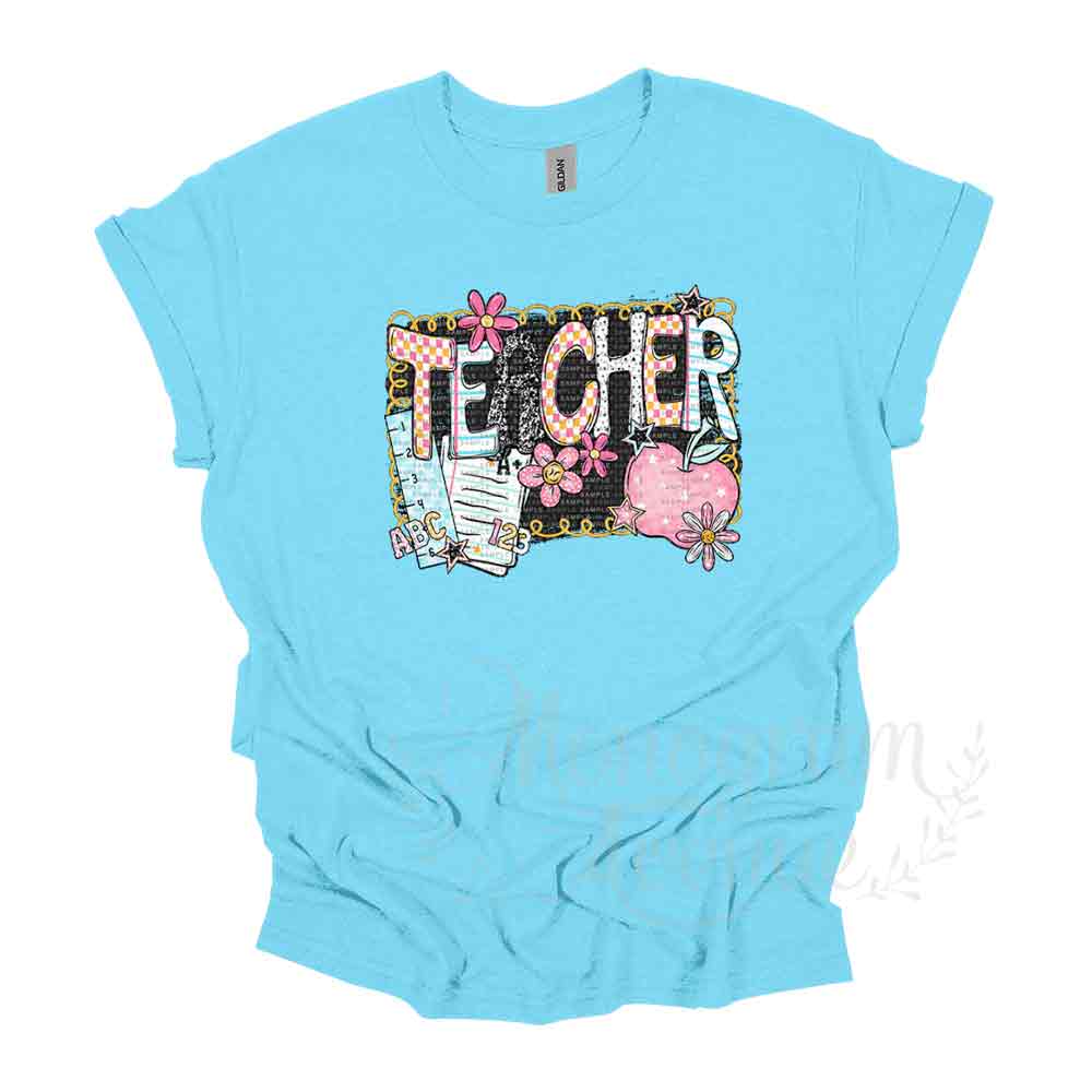 Apple Grade Level Tee Teacher Back to School T Shirt