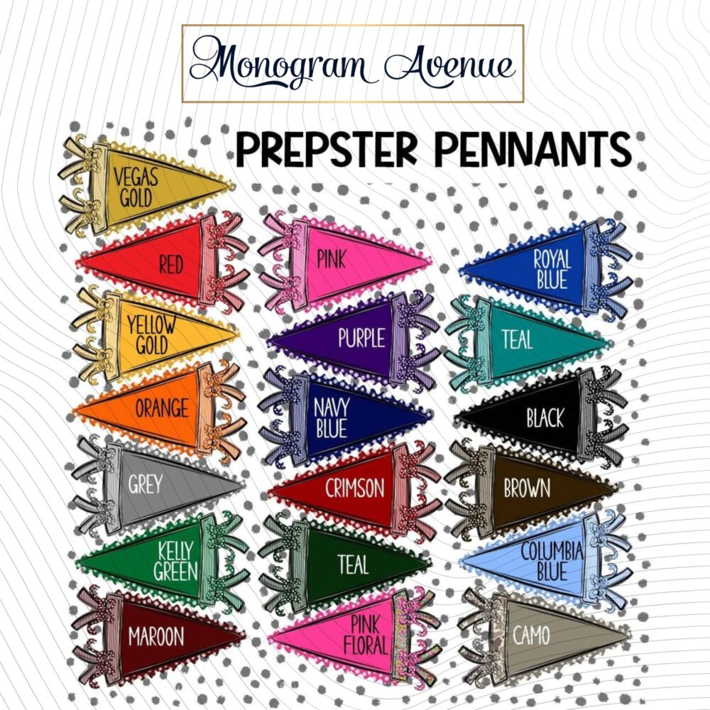 Preppy Pennant Colors