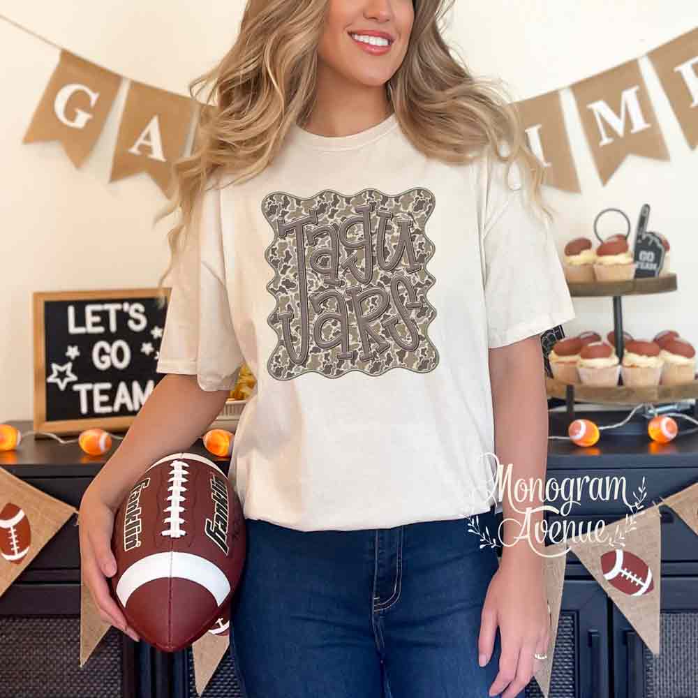 Preppy Camo Jaguars T-Shirt | DeSoto Central Jaguars Preppy Camo T-Shirts
