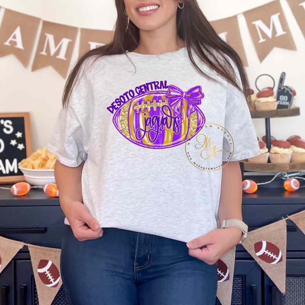 DeSoto Central Jaguars Football 3 | Monogram Avenue Football T-shirt Designs