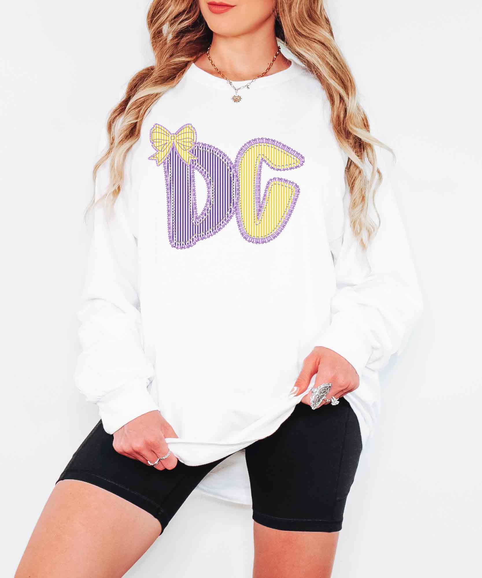 DC Ruffles & Pearls Cheer Sweatshirt 1 DC Ruffles & Pearls
